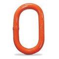 Cm Master Link, Dual Rated Standard, 1 In, 18200 Lb, 80 Grade, Oval, Orange Powder Coated 554969